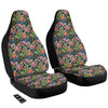 Watercolor Snake Chrysanthemum Flowers Print Pattern Car Seat Covers-grizzshop