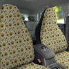 Watercolor Sunflower Beige Print Pattern Car Seat Covers-grizzshop