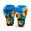 Watercolor Sunflower Boxing Gloves-grizzshop