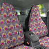 Watercolor Tropical Flower Zigzag Print Pattern Car Seat Covers-grizzshop