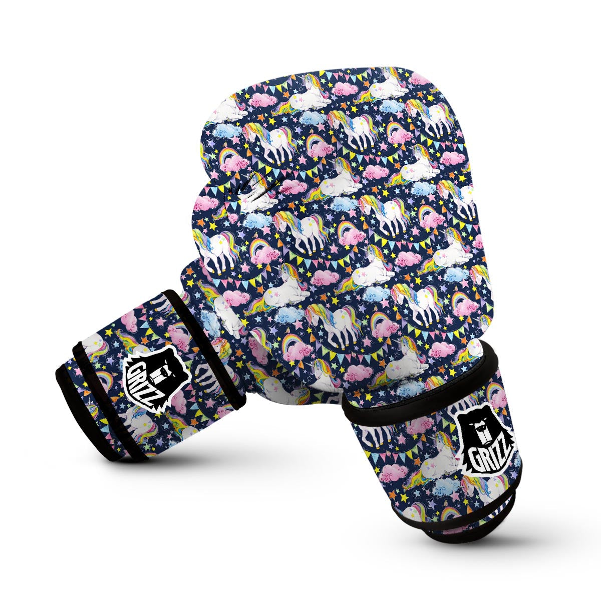 Watercolor Unicorn Boxing Gloves-grizzshop