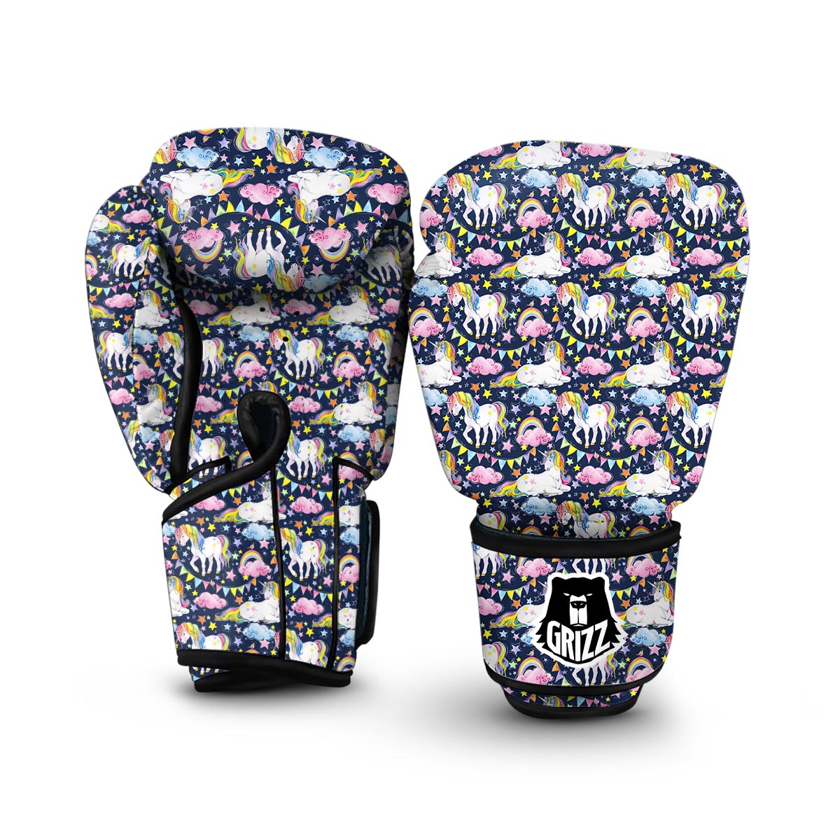 Watercolor Unicorn Boxing Gloves-grizzshop