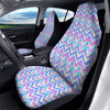 Watercolor Zig Zag Ornament Print Pattern Car Seat Covers-grizzshop