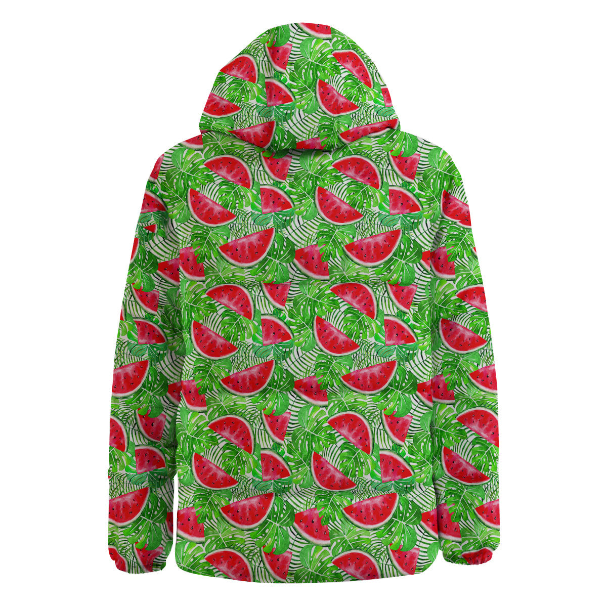 Watermelon Aloha Tropical Print Pattern Down Jacket-grizzshop