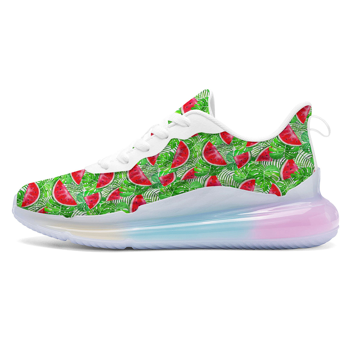 Watermelon Aloha Tropical Print Pattern Running Sneakers-grizzshop