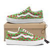 Watermelon Aloha Tropical Print Pattern Skate Shoes-grizzshop