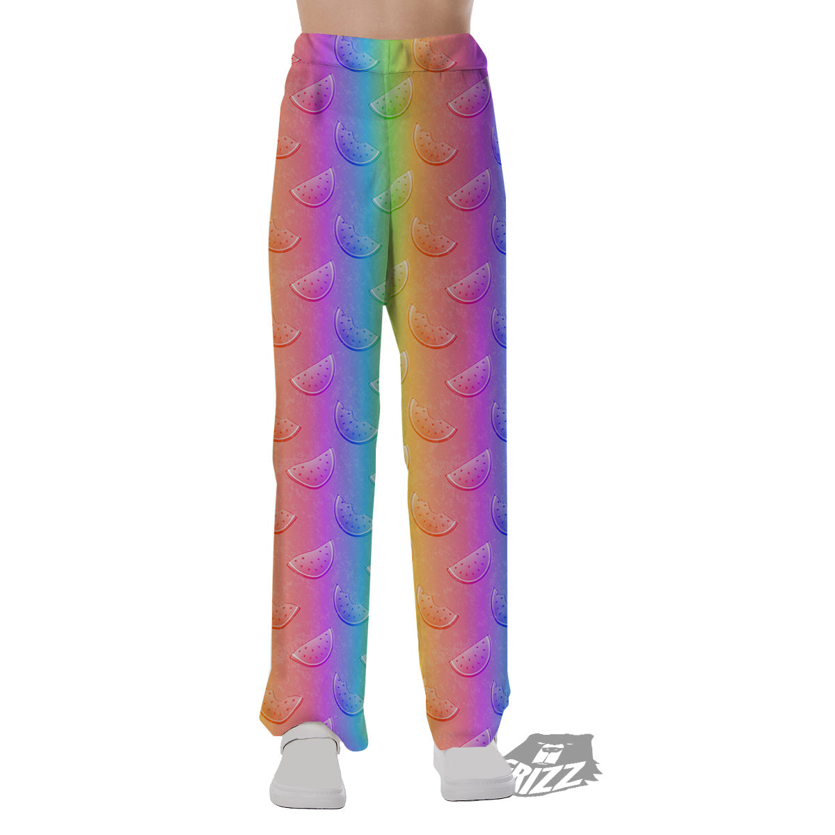 Watermelon Colorful Print Pattern Pajama Pants-grizzshop