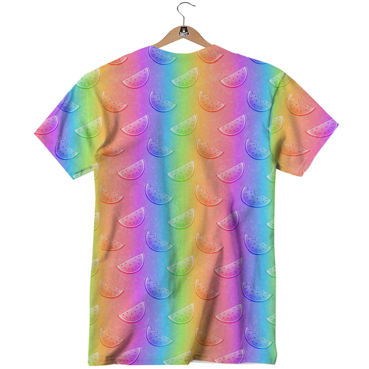 Watermelon Colorful Print Pattern T-Shirt-grizzshop