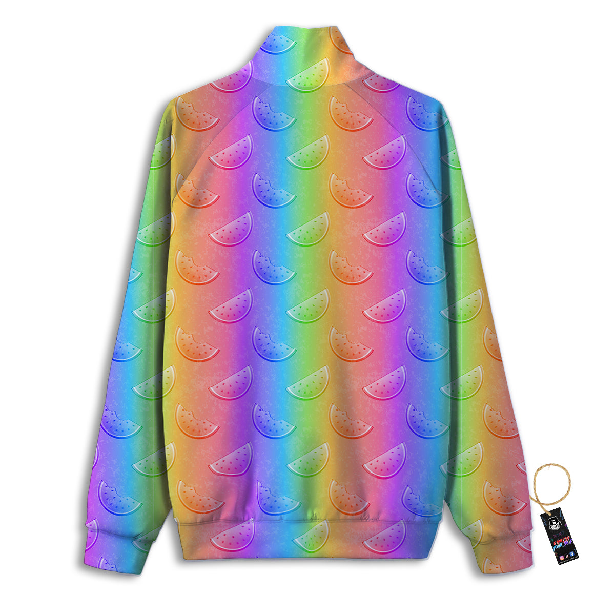 Watermelon Colorful Print Pattern Track Jacket-grizzshop