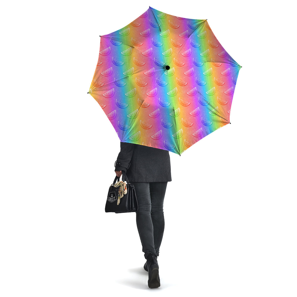 Watermelon Colorful Print Pattern Umbrella-grizzshop