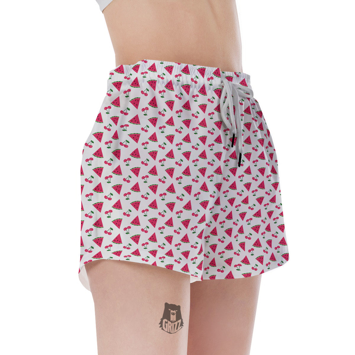 Watermelon Cute Berry Print Pattern Women's Shorts-grizzshop