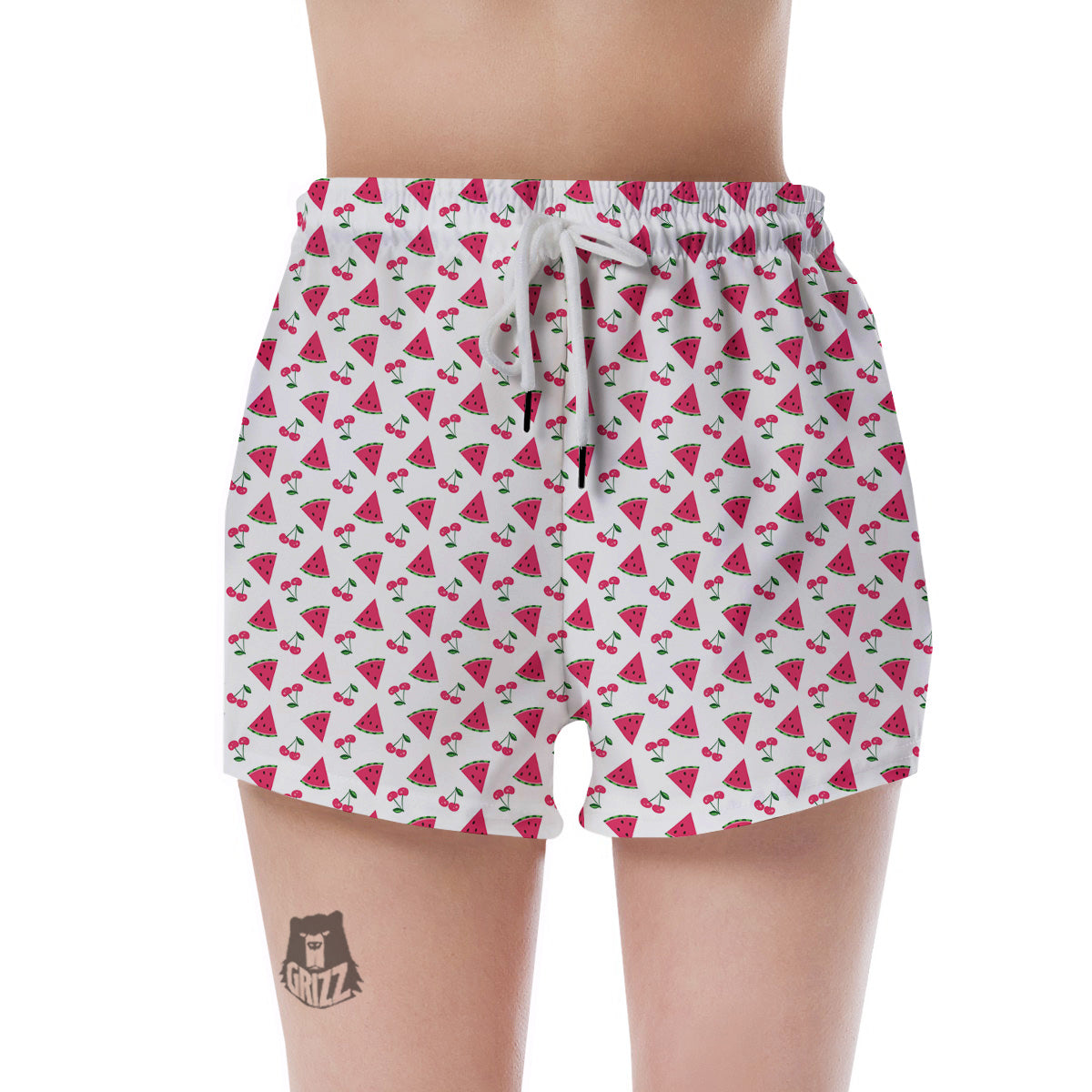 Watermelon Cute Berry Print Pattern Women's Shorts-grizzshop