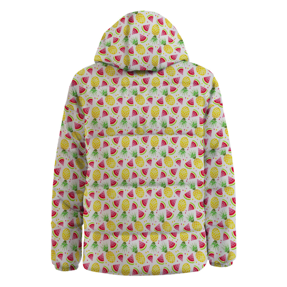 Watermelon Cute Pineapple Print Pattern Down Jacket-grizzshop