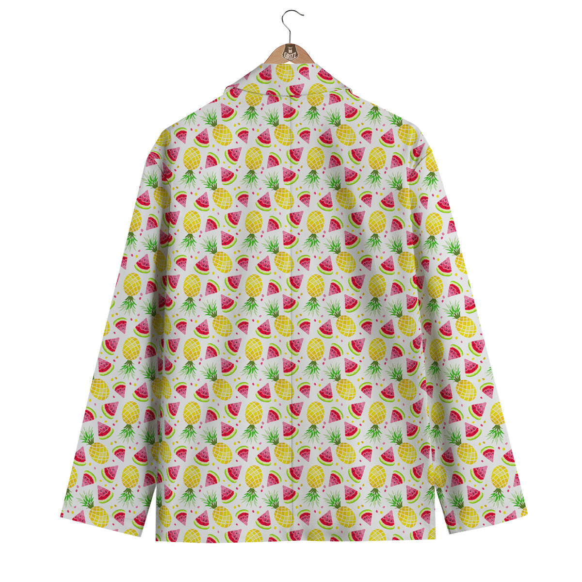 Watermelon Cute Pineapple Print Pattern Men's Blazer-grizzshop