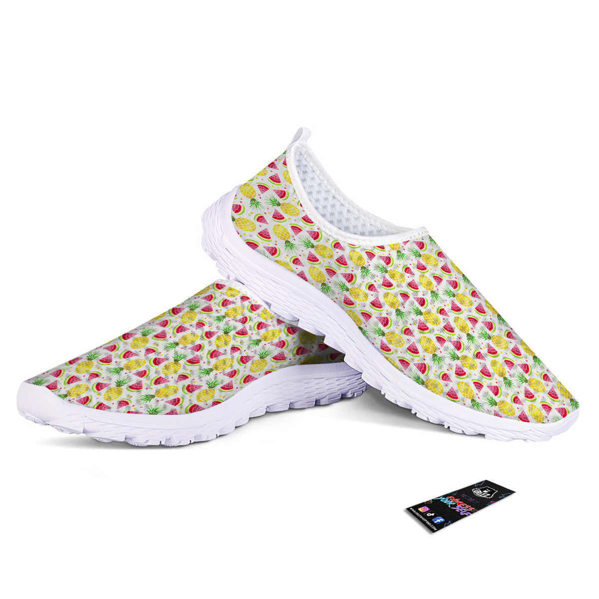 Watermelon Cute Pineapple Print Pattern Nurse Shoes-grizzshop