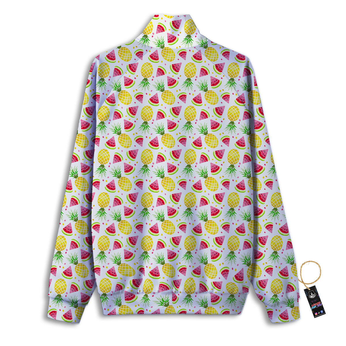 Watermelon Cute Pineapple Print Pattern Track Jacket-grizzshop