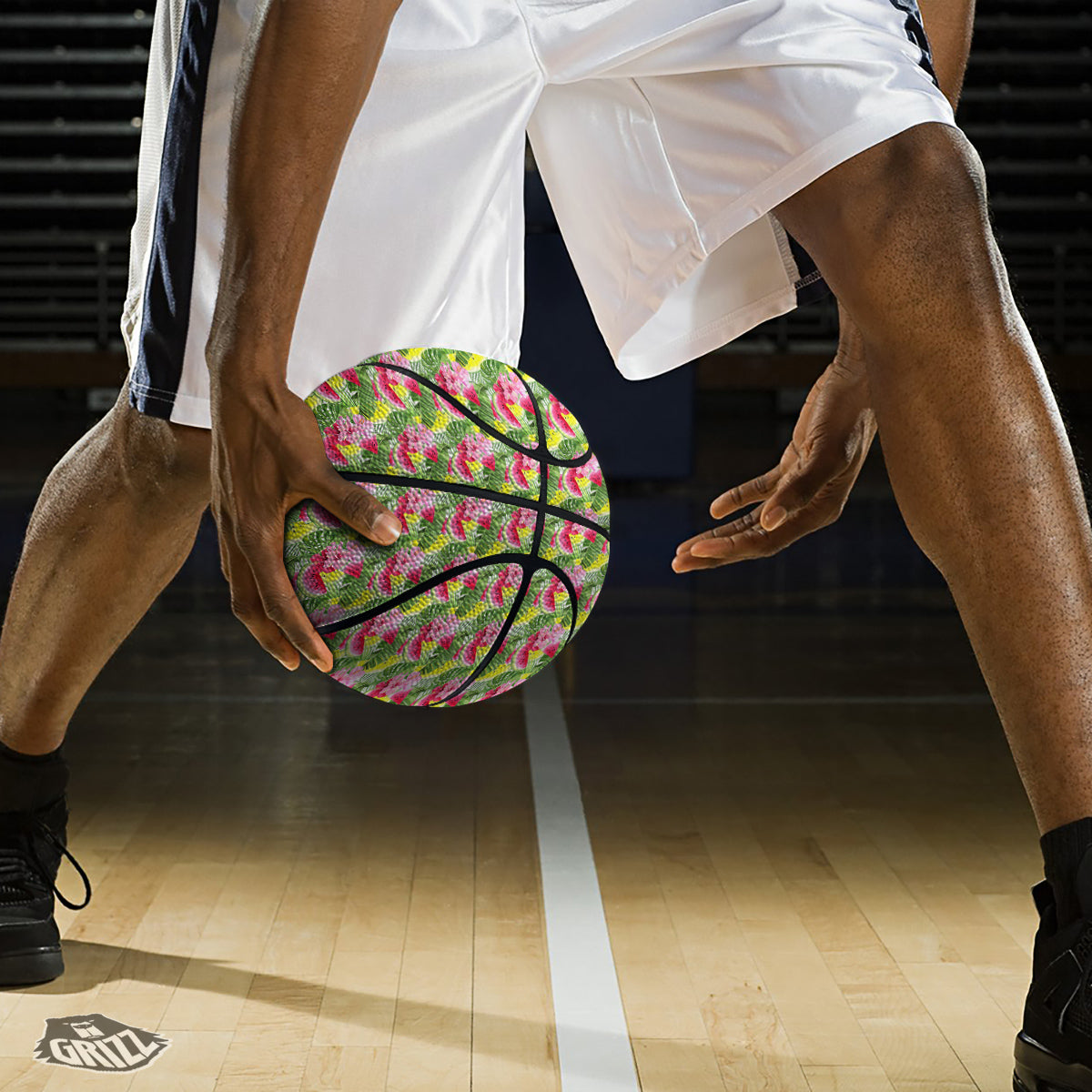 Watermelon Cute Tropical Print Pattern Basketball-grizzshop