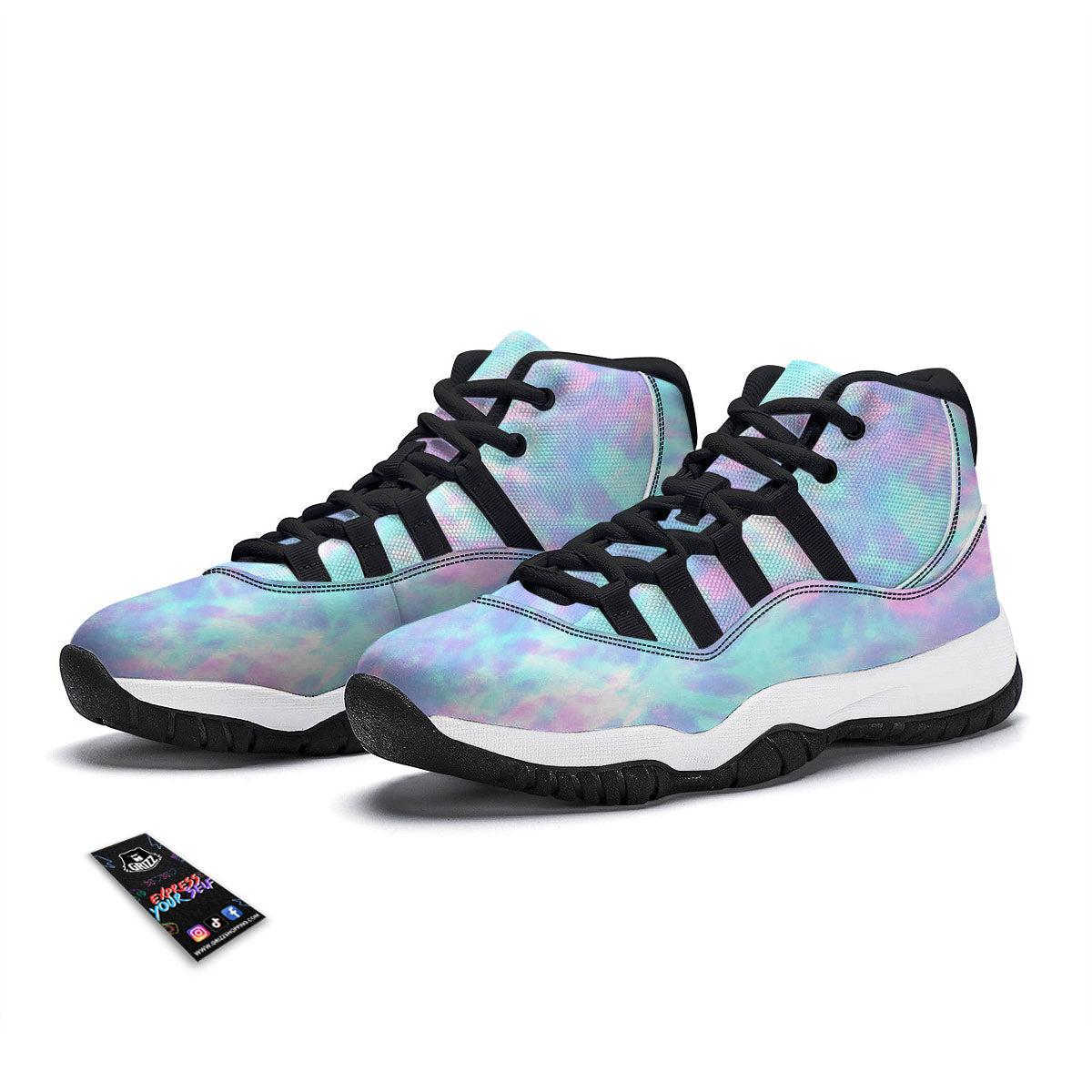 Watermelon Cute Tropical Print Pattern Black Bball Shoes-grizzshop