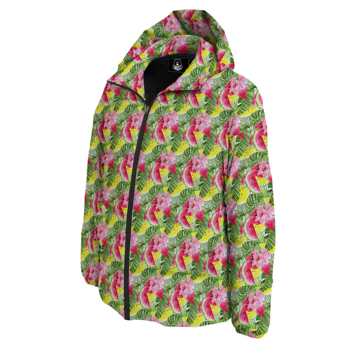 Watermelon Cute Tropical Print Pattern Down Jacket-grizzshop
