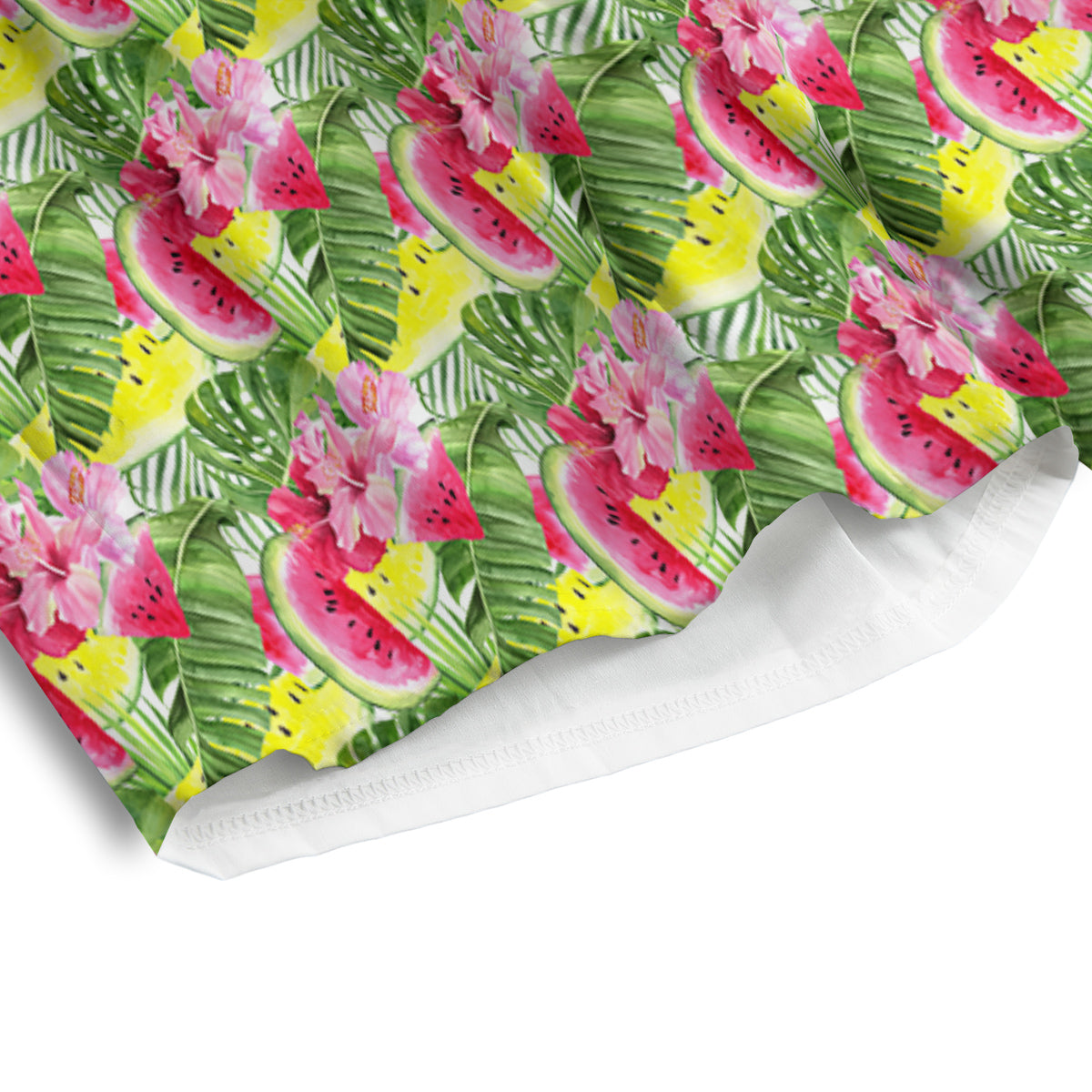 Watermelon Cute Tropical Print Pattern Men's Athletic Shorts-grizzshop