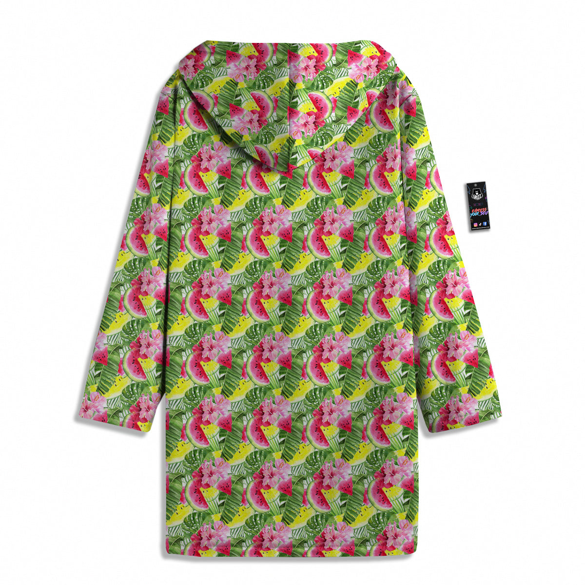 Watermelon Cute Tropical Print Pattern Men's Windbreaker Jacket-grizzshop