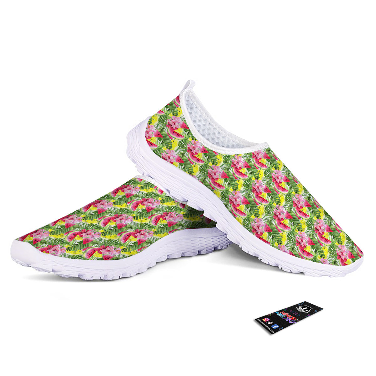Watermelon Cute Tropical Print Pattern Nurse Shoes-grizzshop