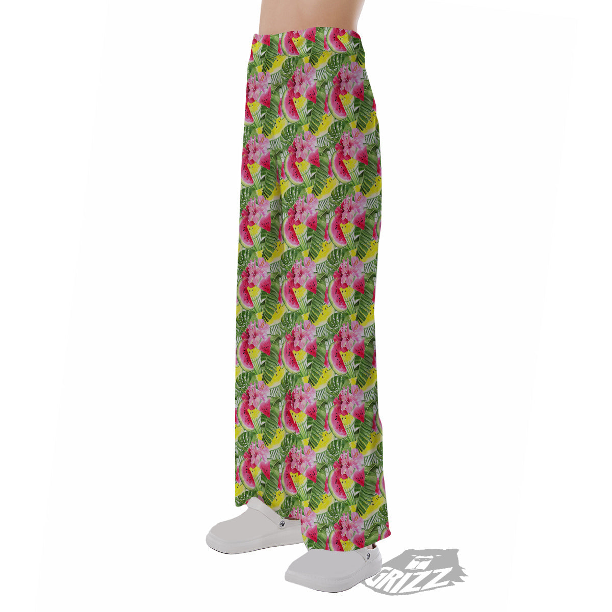 Watermelon Cute Tropical Print Pattern Pajama Pants-grizzshop