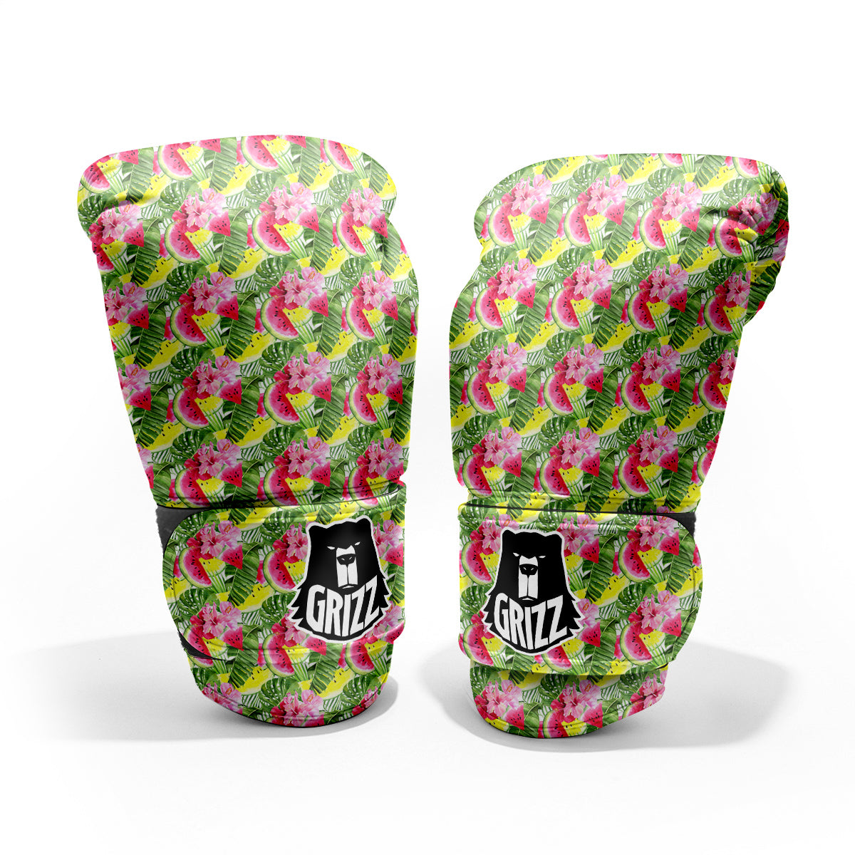 Watermelon Cute Tropical Print Pattern Sparring Gloves-grizzshop