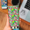 Watermelon Fruit Slice Geometric Print Tumbler-grizzshop