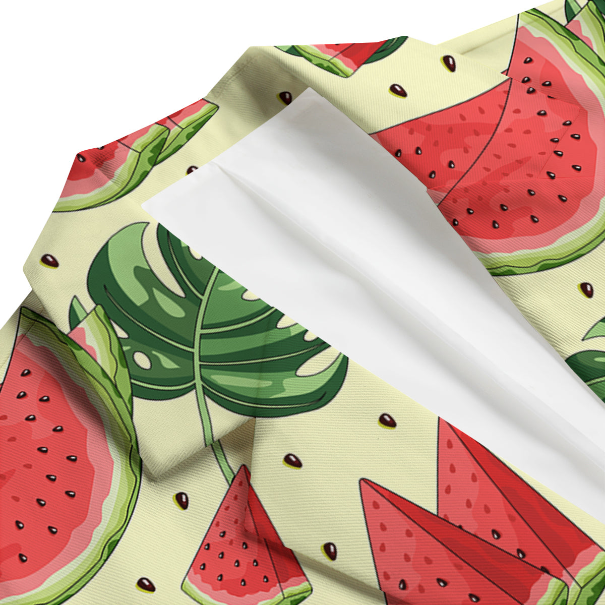 Watermelon Leaf Tropical Print Pattern Men's Blazer-grizzshop