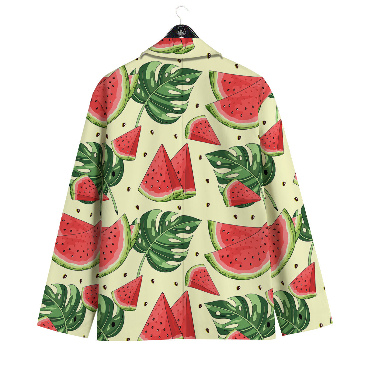 Watermelon Leaf Tropical Print Pattern Men's Sport Coat-grizzshop