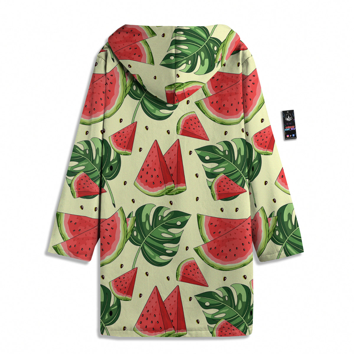 Watermelon Leaf Tropical Print Pattern Men's Windbreaker Jacket-grizzshop