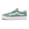 Watermelon Pieces Blue Print Pattern Skate Shoes-grizzshop