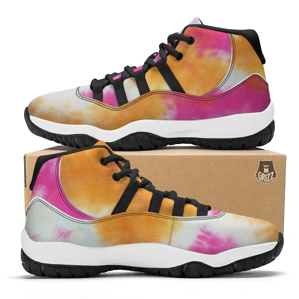 Watermelon Pieces Cute Print Pattern Black Bball Shoes-grizzshop