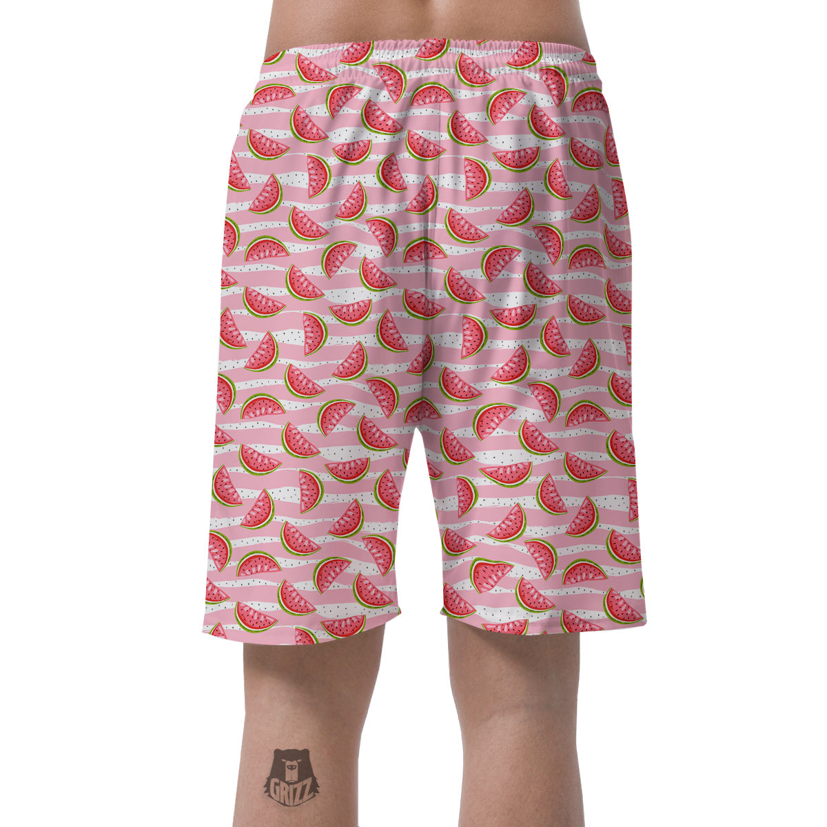 Watermelon Pieces Cute Print Pattern Men's Shorts-grizzshop