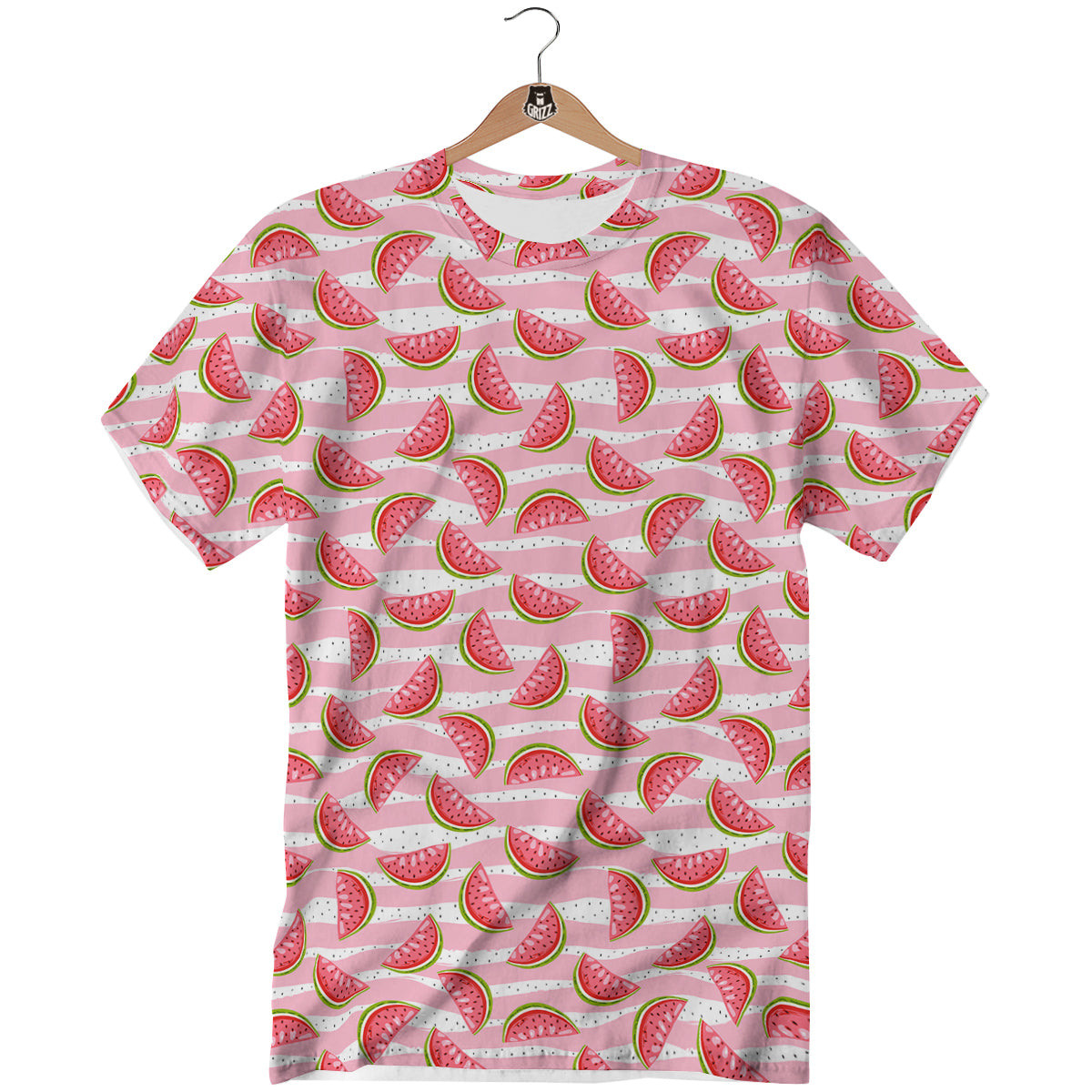 Watermelon Pieces Cute Print Pattern T-Shirt-grizzshop
