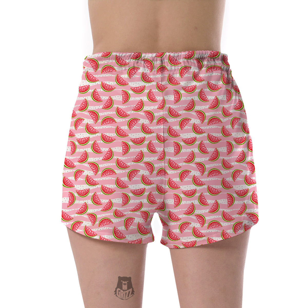 Watermelon Pieces Cute Print Pattern Women's Shorts-grizzshop