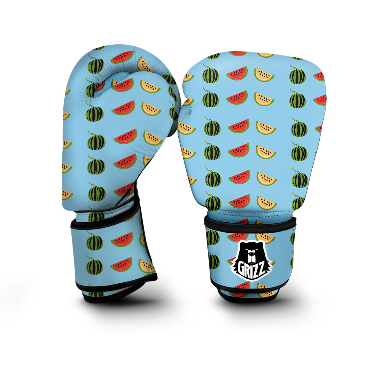 Watermelon Print Boxing Gloves-grizzshop