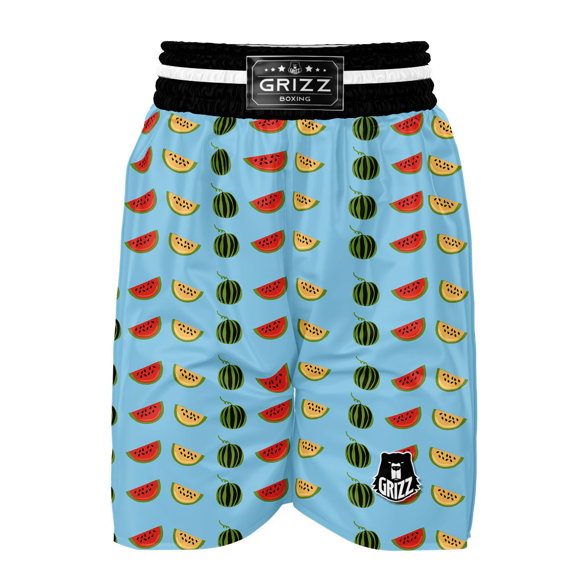 Watermelon Print Boxing Shorts-grizzshop