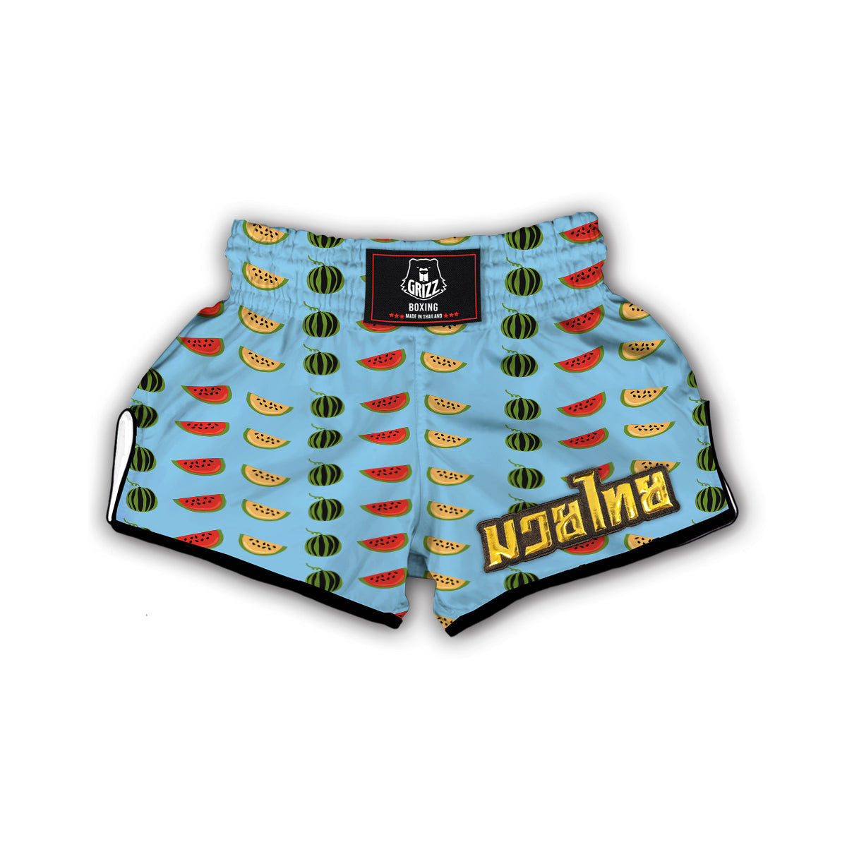 Watermelon Print Muay Thai Boxing Shorts-grizzshop