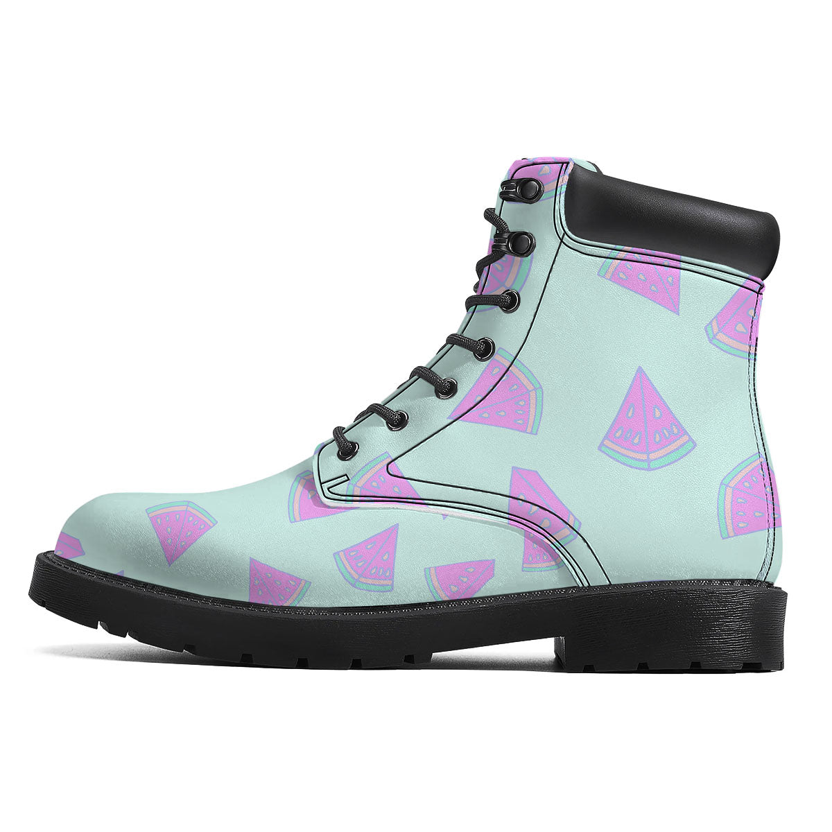 Watermelon Purple Tropical Print Pattern Boots-grizzshop