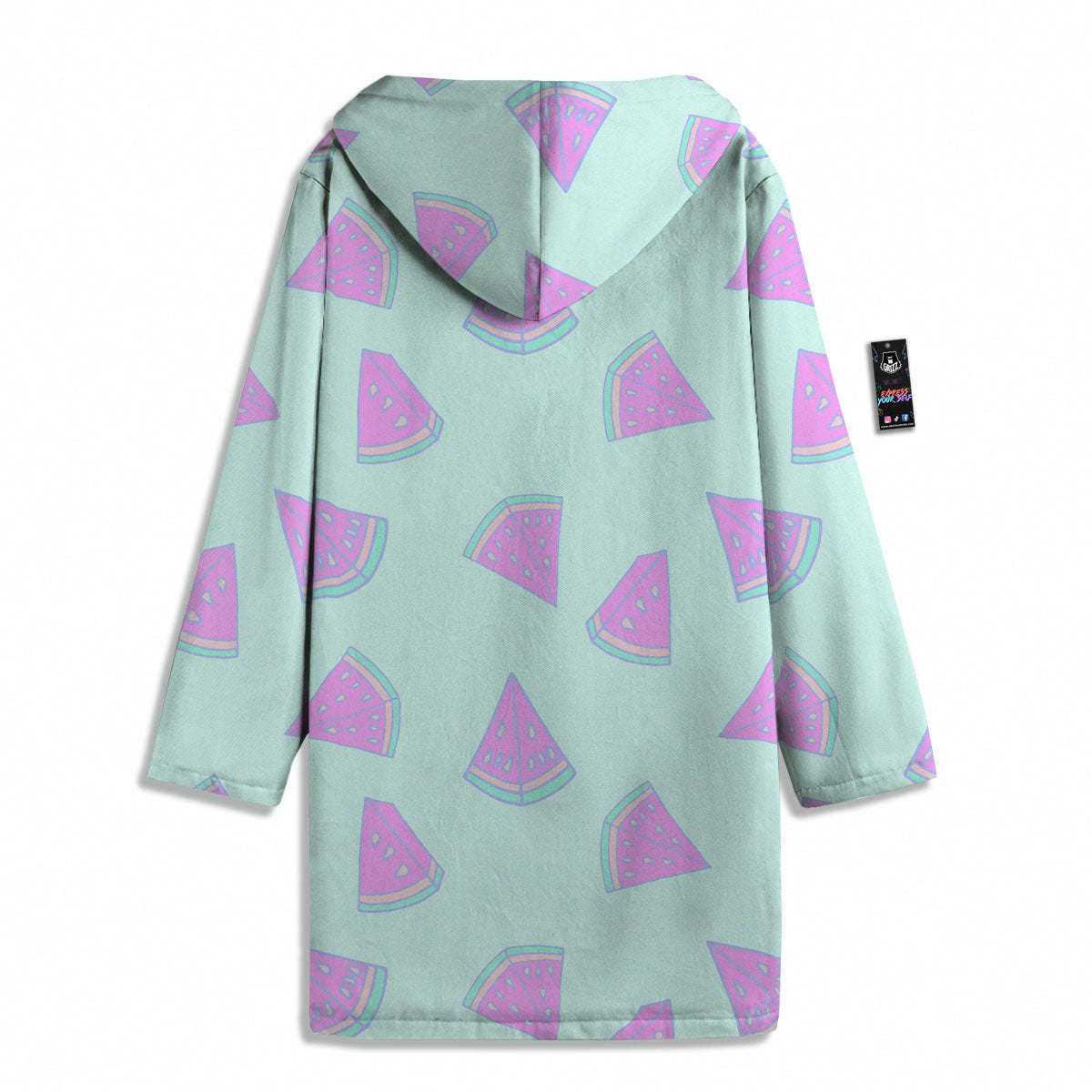 Watermelon Purple Tropical Print Pattern Men's Windbreaker Jacket-grizzshop