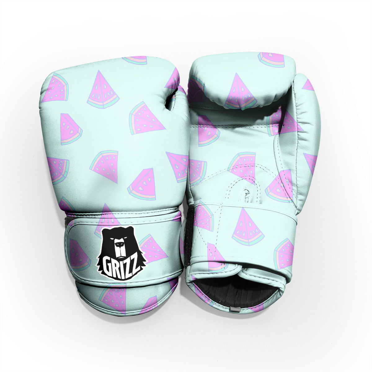 Watermelon Purple Tropical Print Pattern Sparring Gloves-grizzshop