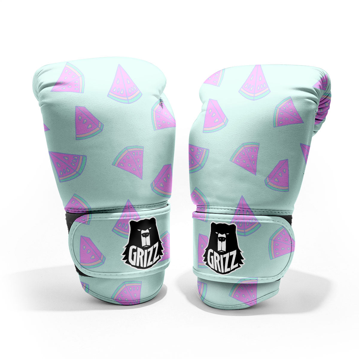 Watermelon Purple Tropical Print Pattern Sparring Gloves-grizzshop