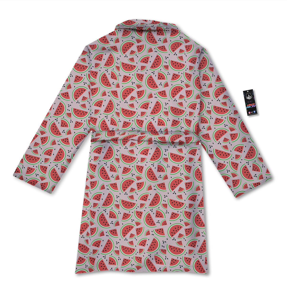 Watermelon Slices Cute Print Pattern Bathrobe-grizzshop