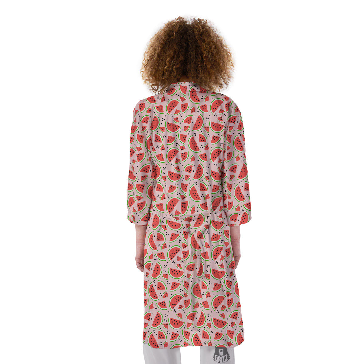 Watermelon Slices Cute Print Pattern Kimono-grizzshop