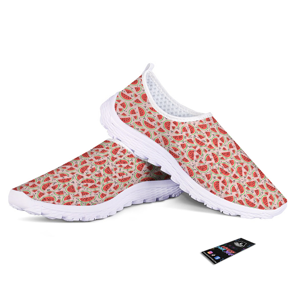 Watermelon Slices Cute Print Pattern Nurse Shoes-grizzshop