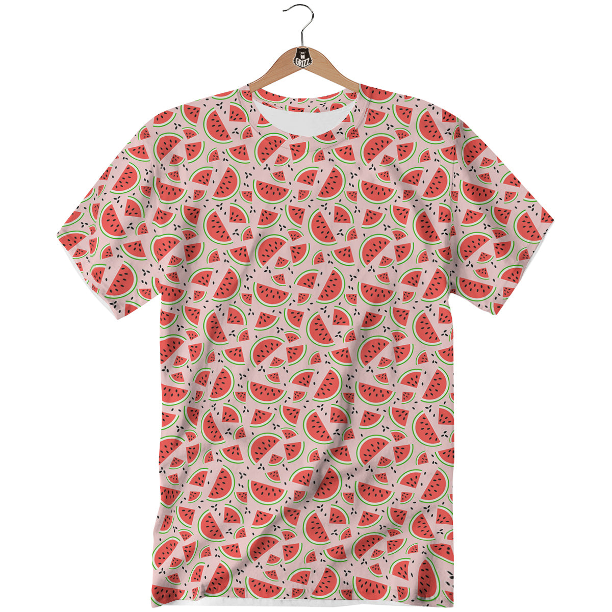 Watermelon Slices Cute Print Pattern T-Shirt-grizzshop