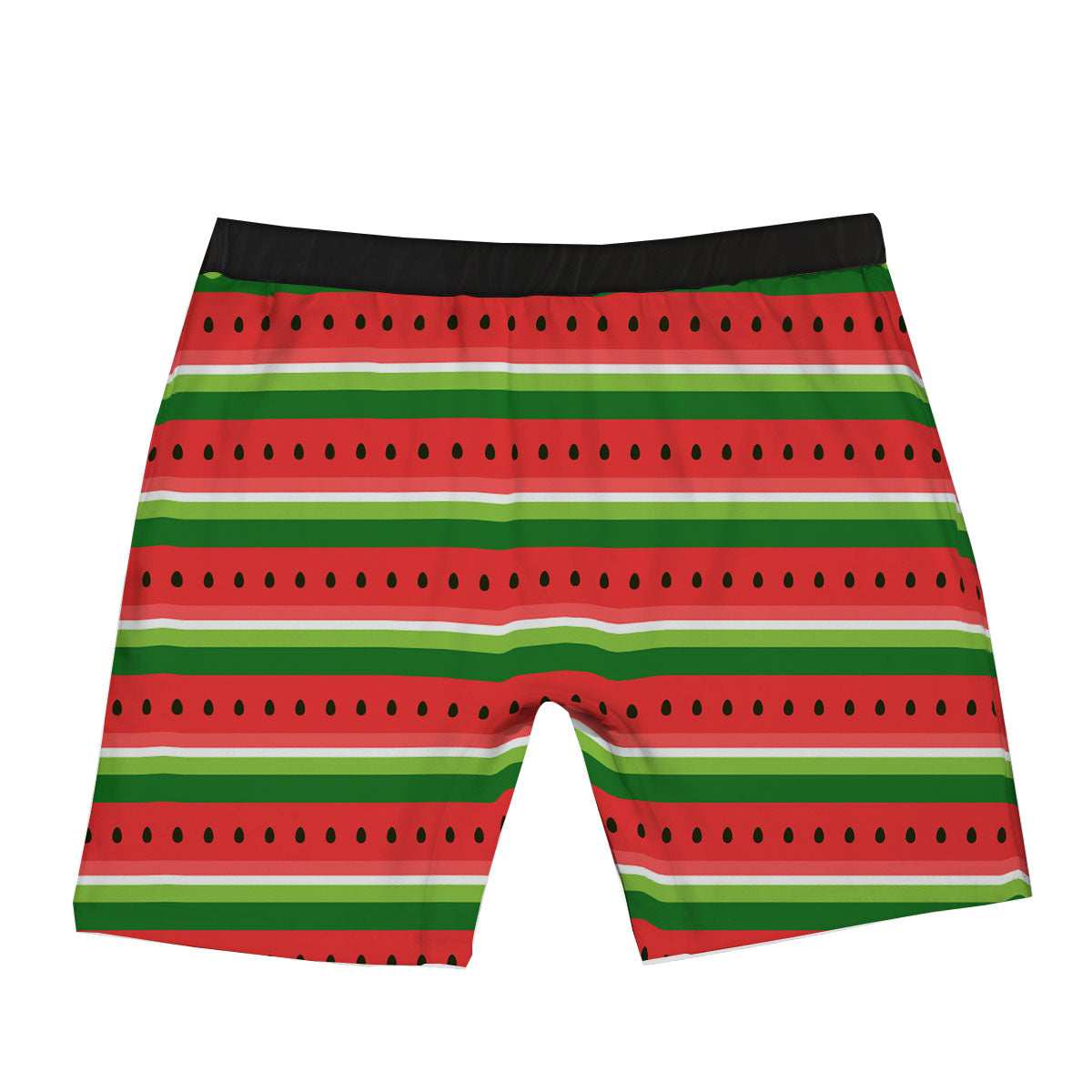 Watermelon Stripes Green Print Pattern Boxer Briefs-grizzshop