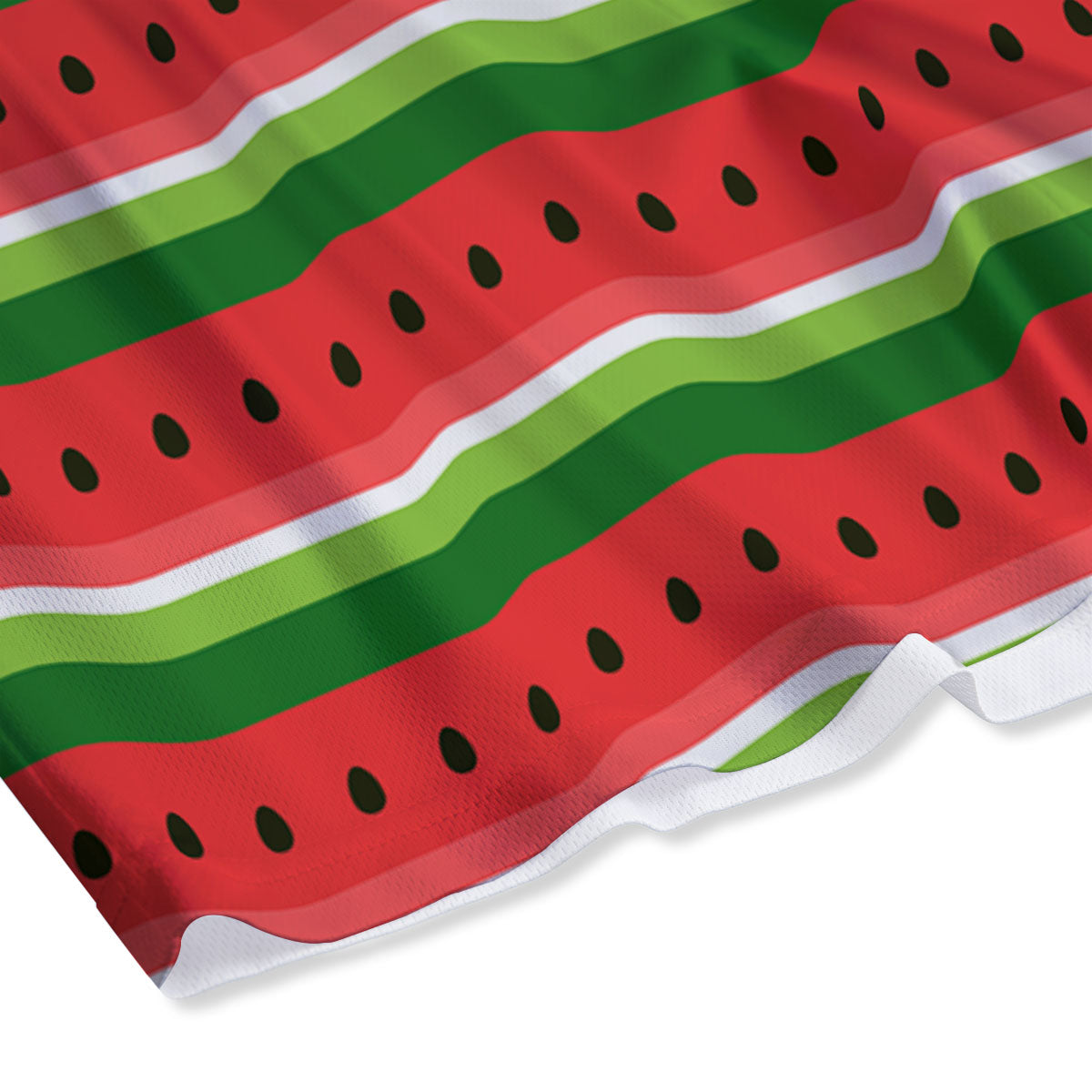 Watermelon Stripes Green Print Pattern Mesh Shorts